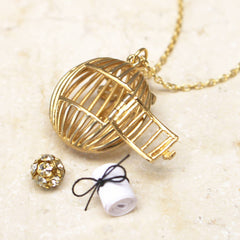 Bird Cage Message Locket Pendant