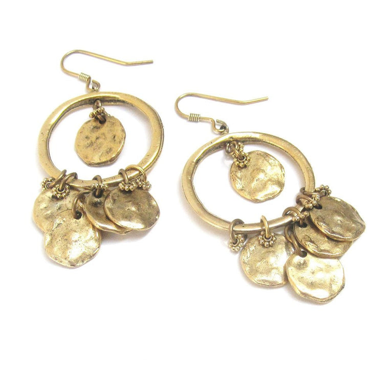 Chains Of Gold Hoop Earrings