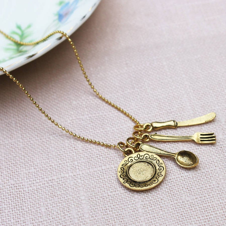Place Setting Charm Necklace