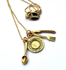 Cutlery Charm Necklace