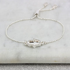 Double Sparkling Hamsa Personalised Bracelet