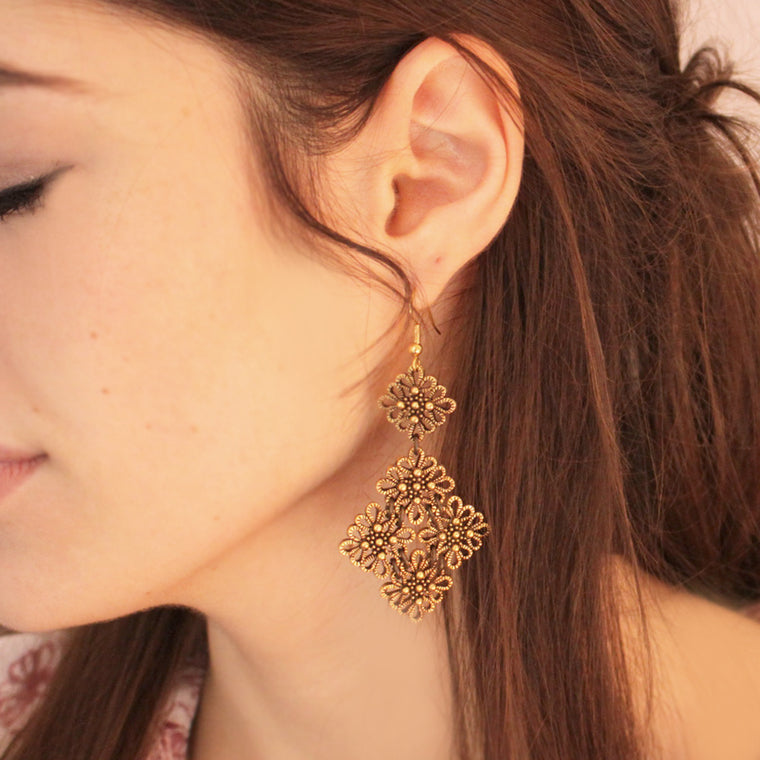 Vintage Lace Drop Earrings