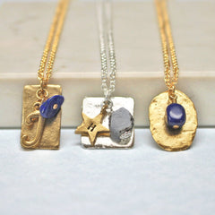 Lapis birthstone necklace September birthstone birthday gift