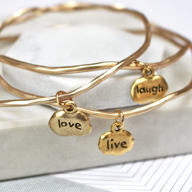 Live Love Laugh Keepsake Bangles