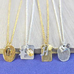 Citrine birthstone necklace November birthday jewellery