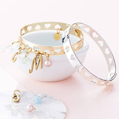 Personalised Cut Out Heart Cuff