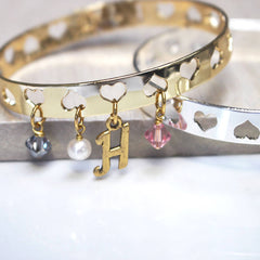 Personalised Cut Out Heart Cuff
