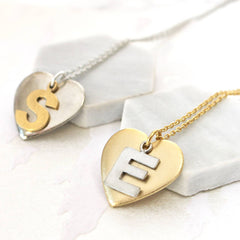 Personalised Initial Heart Pendant