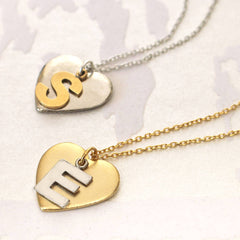 Personalised Initial Heart Pendant