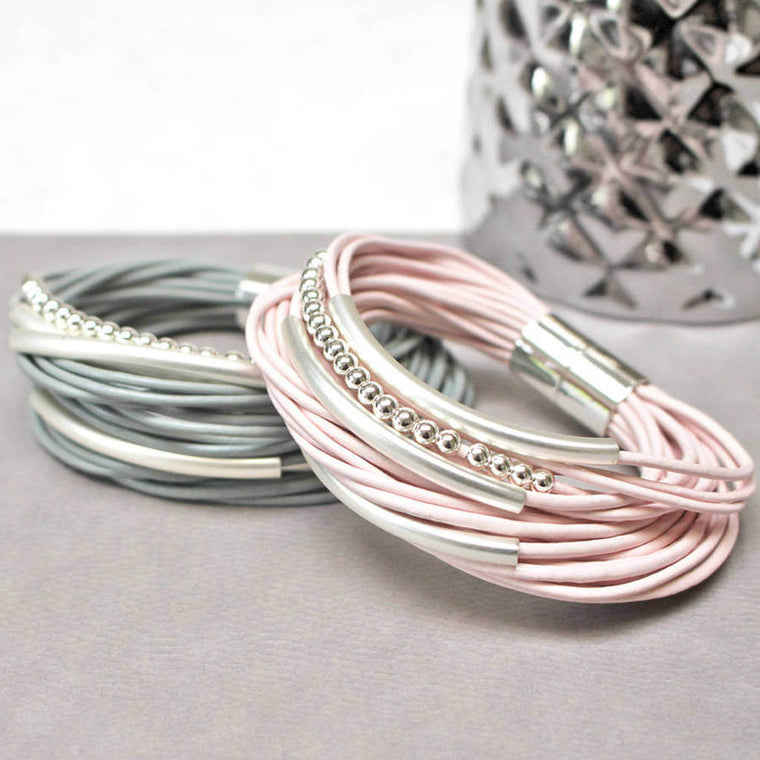 Multi Strand Leather Bracelet