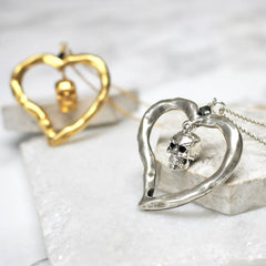 Skull Heart Necklace