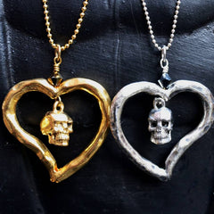 Skull Heart Necklace