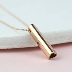 rose gold heart necklace