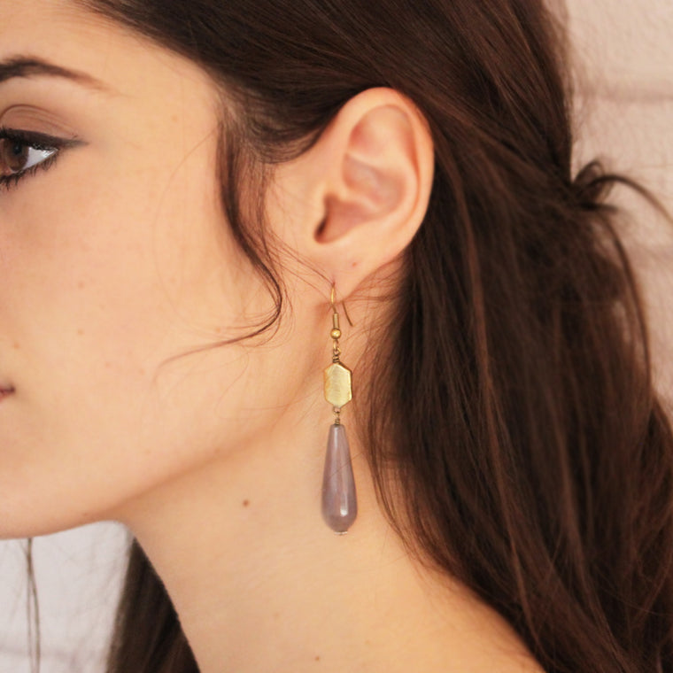 Drop Stone Earrings