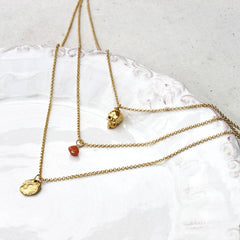 24ct Gold plated Layered Charm Necklace