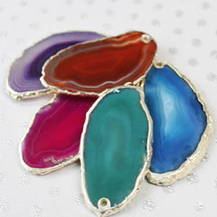 Personalised Agate Statement Pendant colour selection