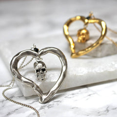 Skull Heart Necklace